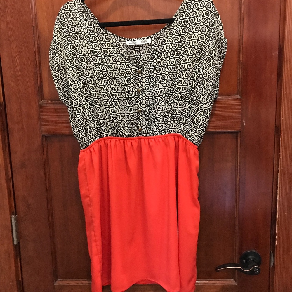 Patterned mini dress